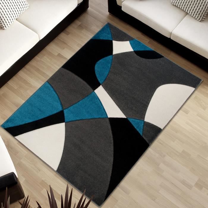 Tapiso Sumatra Tapis De Salon Chambre Moderne Abstrait Gris Noir Bleu Blanc Doux 120 X 170 Cm Achat Vente Tapis Soldes Sur Cdiscount Des Le 20 Janvier Cdiscount