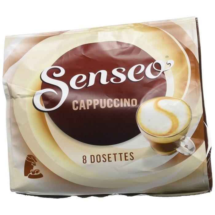 SENSEO Café Cappuccino 8 dosettes souples - Lot de 5 (40 dosettes