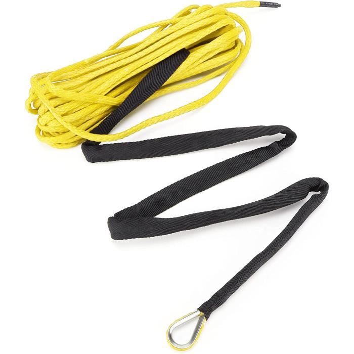 Câble De Remorquage Polypropylène 12 Mm - 30 Mètres, Jaune Avec Marques Bleu/rouge - Homme Machine