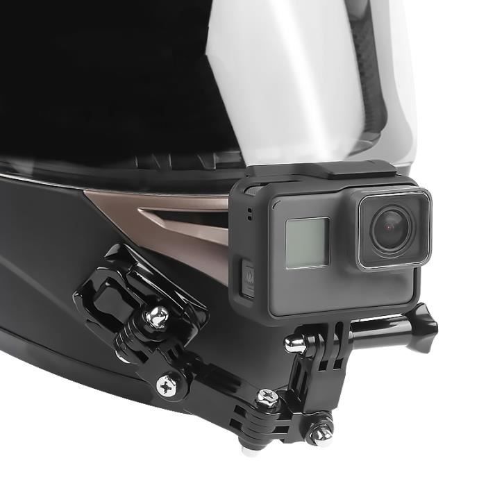 ✓Support Mentonnière Casque Moto pour GoPro Hero 5 6 7 Caméra Sport Visage  Vidéo