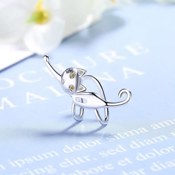 Derniere Chaude 925 En Argent Sterling Clip Boucles D Oreilles Fille Mode Bijoux Mignon Chat Chaton Dessin Anime Pas Sd Achat Vente Boucle D Oreille Derniere Chaude 925 En Argen Argent Argente