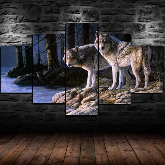 Tableau Multi Panneau 5 Parties Tableau Impression Sur Toile Enseigne