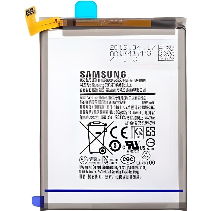 Batterie d'origine Samsung Galaxy A70 (EB-BA705ABU) 4500mAh