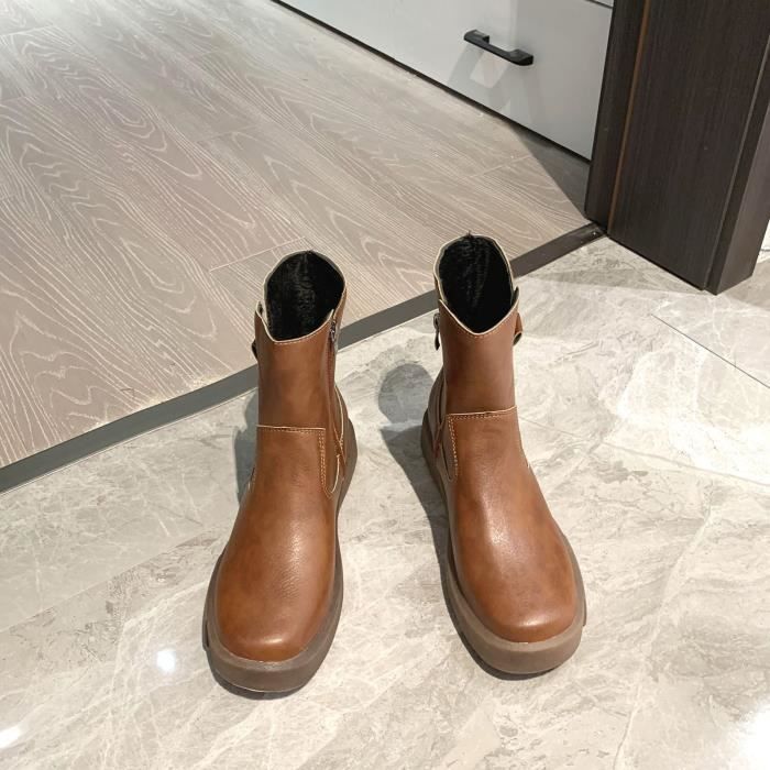 Bottines D'Hiver à Talon Bas Pour Femme SPOT ON - Taille Variable - À Enfiler - NEUVES Avec Emballage
