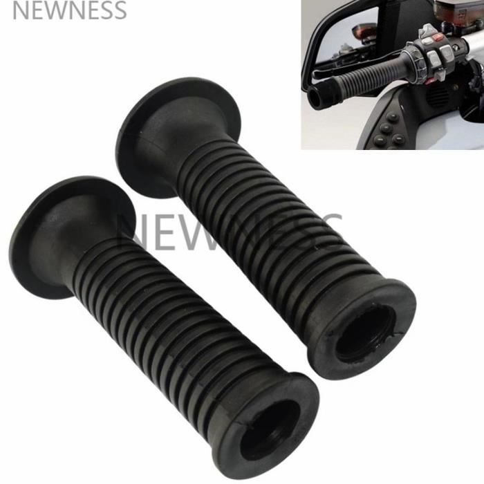 Lot de 4 paires de poignées de guidon de vélo en caoutchouc antidérapant pour vélo de montagne, BMX/VTT pour enfants, filles, garçons, noir