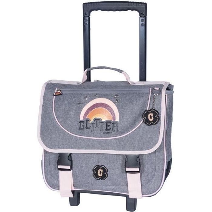 Cartable à roulettes Camps Girl Glitter 41 CM Trolley Haut de gamme