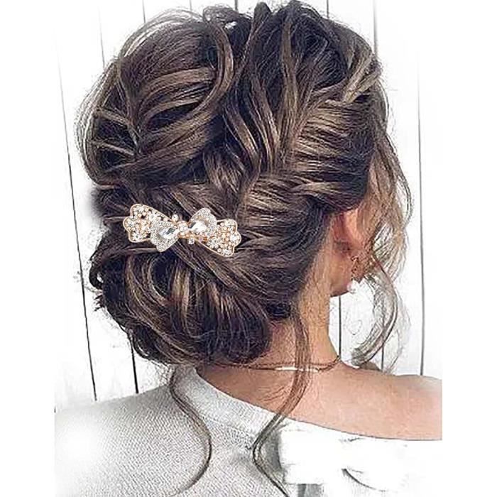 Pinces cheveux mariage femme – Lot de barrettes coiffure élégantes pour chignon et demi-queue