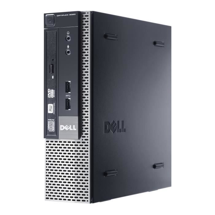 Ordinateur de bureau DELL OptiPlex 9020 USFF, 2 GHz, Intel® Core™ i5 de 4eme génération, i5-4590T, 8 Go, 500 Go, Windows 7 Professional pas cher Ordinateur de bureau DELL OptiPlex 9020 USFF, 2 GHz, Intel® Core™ i5 de 4eme génération, i5-4590T, 8 Go, 500 Go, Windows 7 Professional pas cher