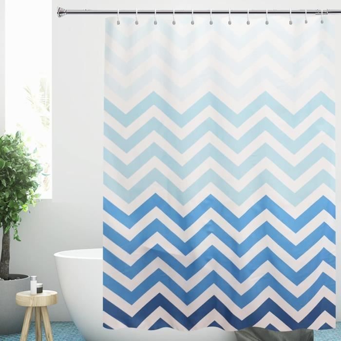 Rideau De Douche Transparent En Matériau EVA Épais