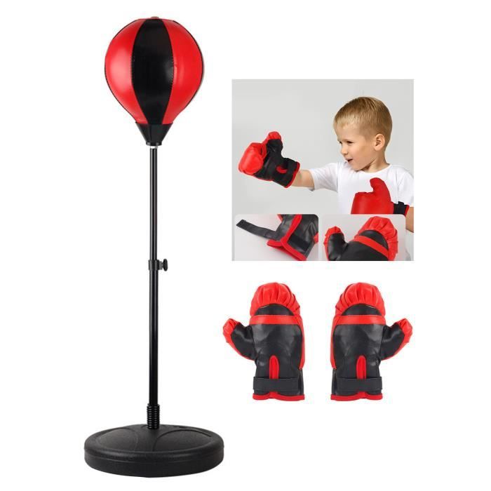 Gants De Boxe Pour Enfants PU Noir-HUA - Sport