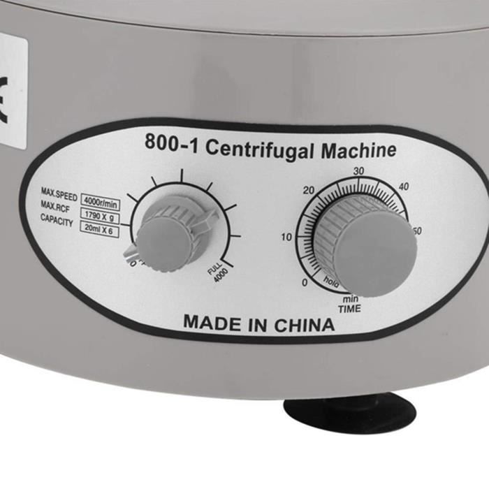 Petite Centrifugeuse Électrique De Laboratoire 4000 Tr/min - 6 Tubes 20ml Avec Minuteur
