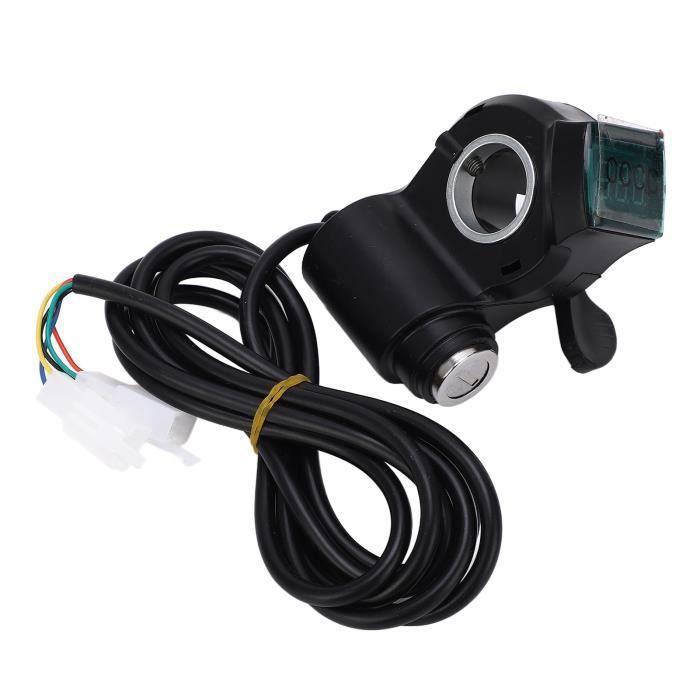 2X(ÉCRAN LCD D'ACCÉLÉRATEUR Rotatif Pour VéLo éLectrique Avec Vitesse