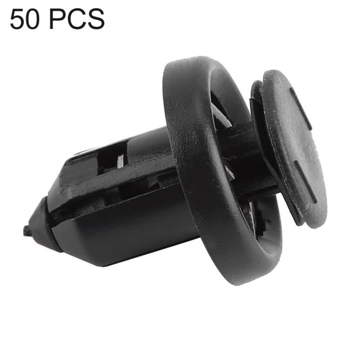 50 Clips De Pare-boue Noir Pour Renault Clio, Scenic, Megane - Fixation Rapide & Solide