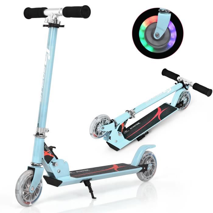 GOPLUS Trottinette Enfant Pliable,2 Roues Lumineux,Poignée Réglable en Hauteur,Frein à Pied sur Roue Arrière Rouge - Achat / Vente GOPLUS Trottinette Enfant GOPLUS Trottinette Enfant Pliable,2 Roues Lumineux,Poignée Réglable en Hauteur,Frein à Pied sur Roue Arrière Rouge - Achat / Vente GOPLUS Trottinette Enfant