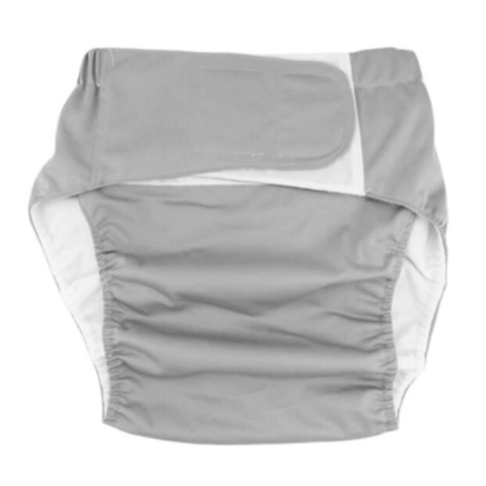 ABDL couches en tissu pour adultes réutilisables les couches lavables pour  personnes âgées pantalon d'incontinence respirant couleur Pure le