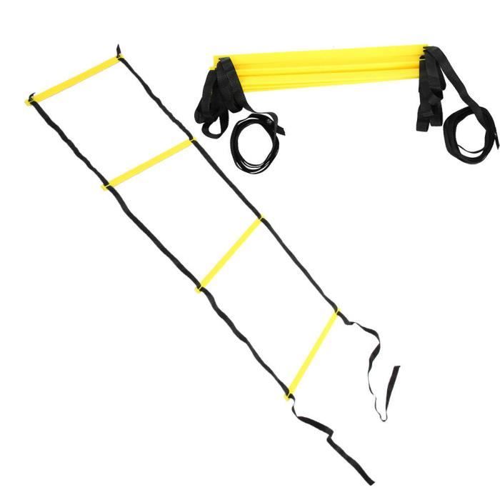 Échelle De Coordination Football – 320 Cm – Échelons Réglables – Pour Jeu De Jambes, Vitesse, Agilité – Entraînement Polyvalent