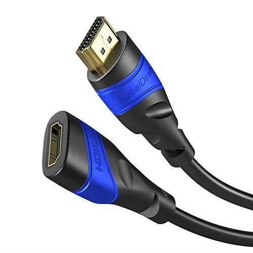 KabelDirekt 4m Câble de rallonge HDMI compatible avec (HDMI 2.0a-b, 2.0,  1.4a, 4K Ultra HD, 3D, Full HD, 1080p, HDR, ARC, 58 - Cdiscount TV Son Photo