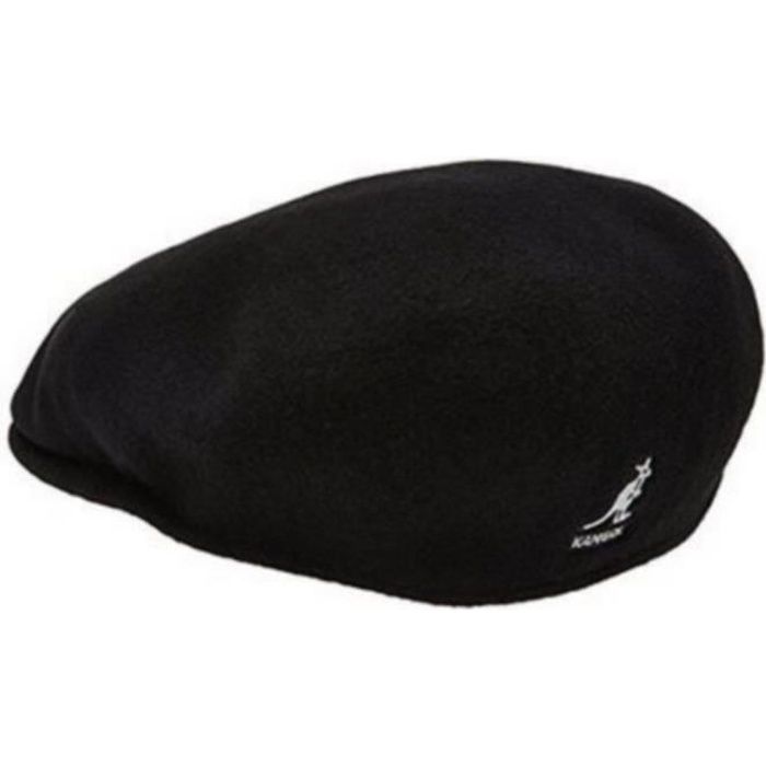 Véritable Béret Homme 100% Laine Kangol Noir noir - Cdiscount Prêt