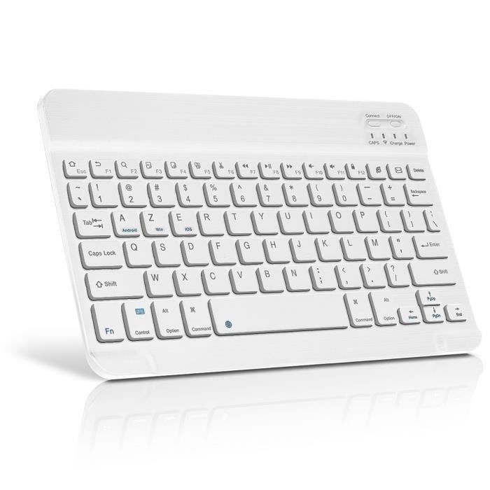 Clavier Blanc sans Fil AZERTY pour Tablette Android Lenovo Tab M10 / Tab  P11 - Cdiscount Informatique