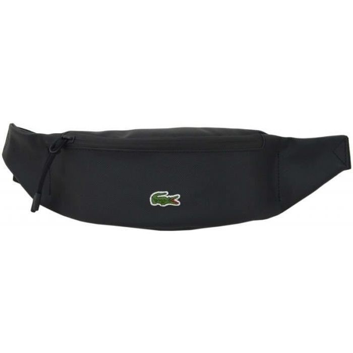 Sac Banane LACOSTE Concept en toile enduite piqu e NH2886PO Noir