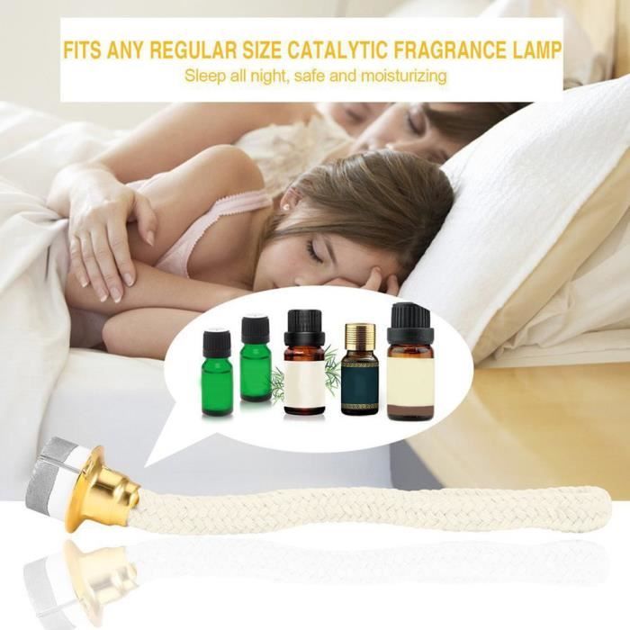 Mèches De Remplacement Pour Lampe à Parfum Catalytique - Lot De 2, 14cm X 1.3cm, Métal, Diffusion Huiles Essentielles