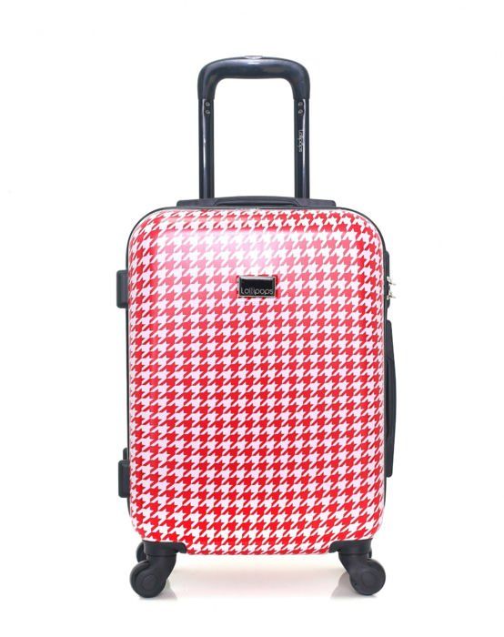 lollipops - valise cabine abs/pc jasmin-e 4 roues 50 cm - rouge