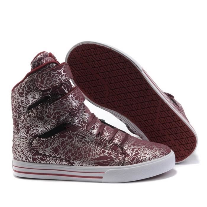 baskets bordeaux femme