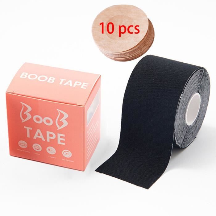Kit Tape Adhésif Pour Poitrine (Boob Tape) Et Pastilles - Soutien-gorge Invisible Pour Robes Dos Nu, Tenues Dos-nu