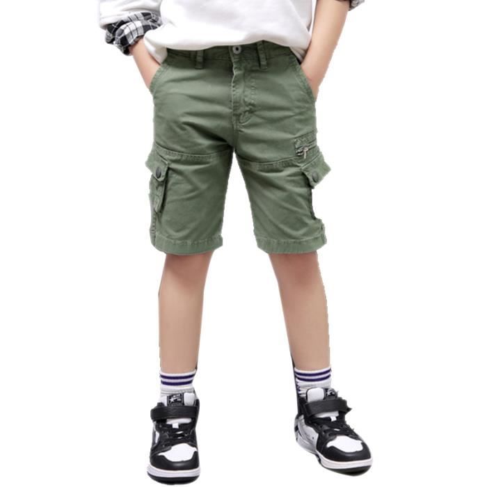 A2Z 4 Kids® Garçons Shorts Enfants Toison Chino Shorts Longues Genou Demi Pantalon Âge 3 4 5 6 7 8 9 10 11 12 13 Ans 