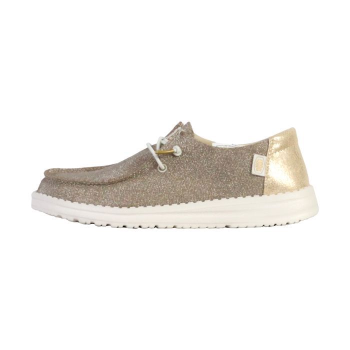 Chaussures Hey Dude Wendy Youth En Lin Noir - Taille US 3-4 - Enfant - Sans Boîte