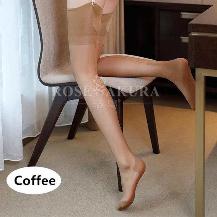 Bas Jarretelle PrettyLoveHose Transparent - Couture Arrière Havana Taille Unique Chair