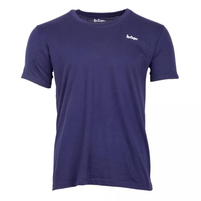 Tee-shirt simple col rond manches courtes coton Homme LEE COOPER
