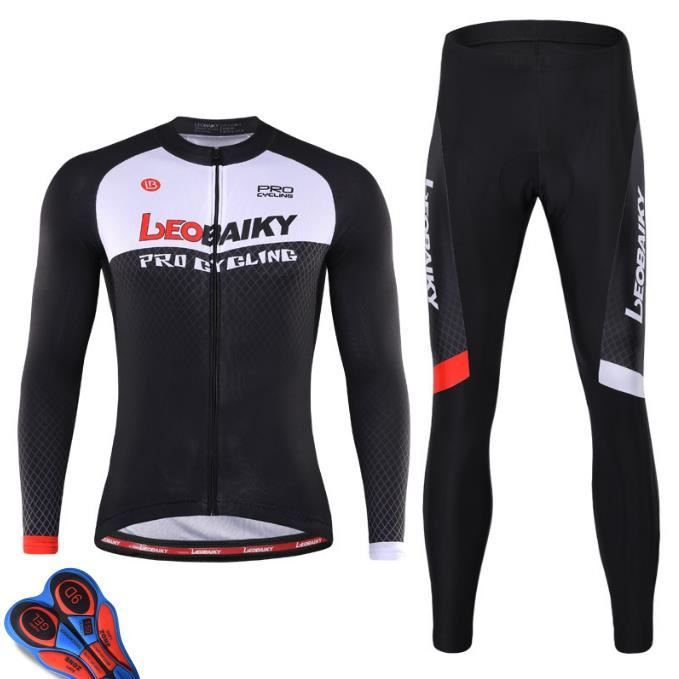 ARSUXEO Cycling Jersey for Men Long Sleeve Slim Fit MTB Jersey Cycling Tops for Men 6038, Blue, S