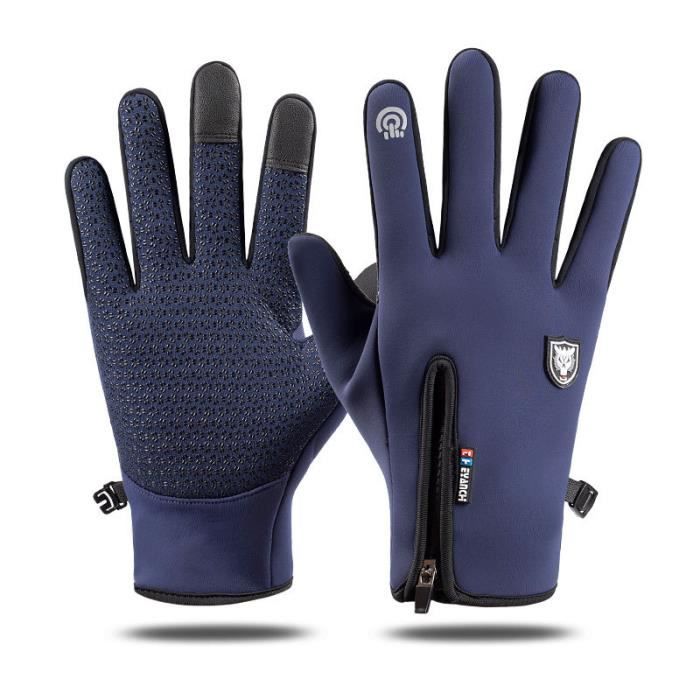 Gants D'hiver Tactiles – Chauffants, Doublure Polaire, Doigts Conducteurs – Pour Ski, Vélo, Conduite