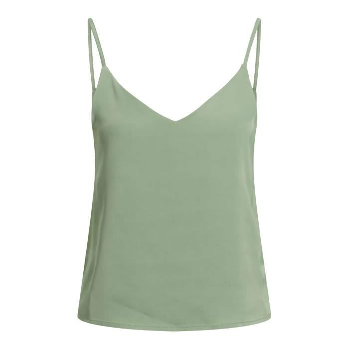 Débardeur Femme Satin Faux Soie - Sans Manches, Col Swing, Toutes Saisons, Neuf
