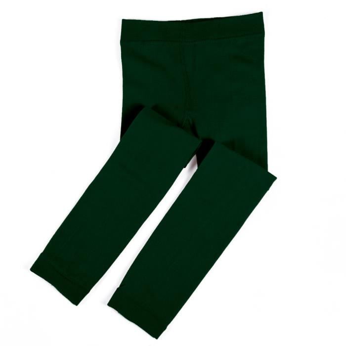 Leggings Polaire Doublés Pour Bébé Fille - Coton élastique, Tailles 9-12 Mois à 6-7 Ans, Hiver Chaud