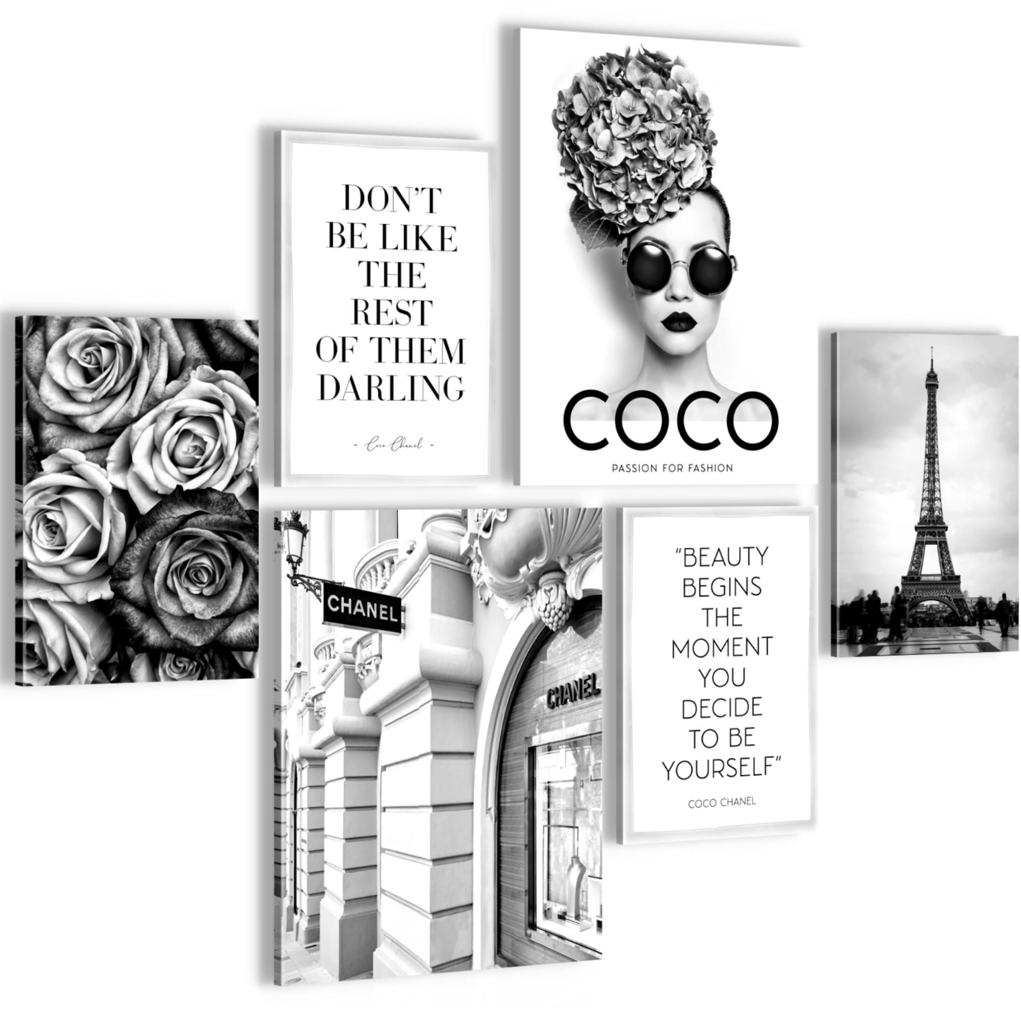 Tableau Coco Chanel Noir