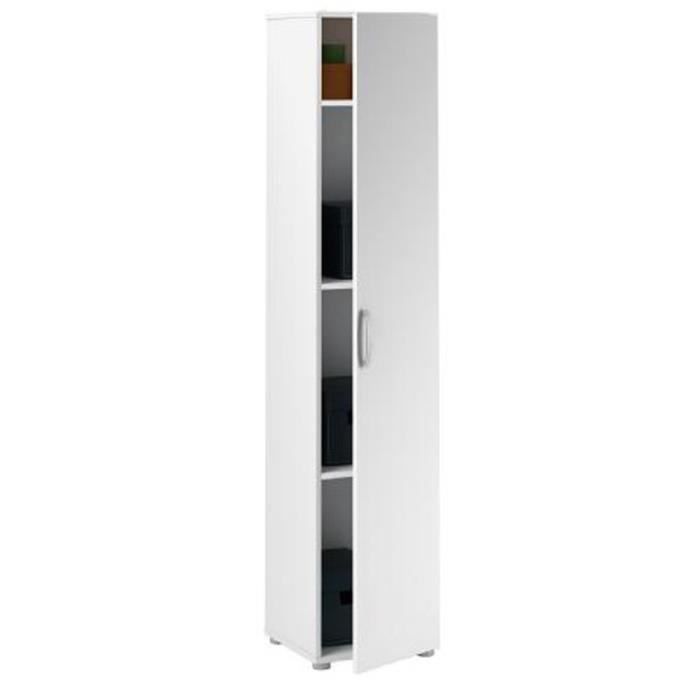 Colonne 1 Porte Coloris Blanc L35 X H175 X P35 Cm Achat Vente