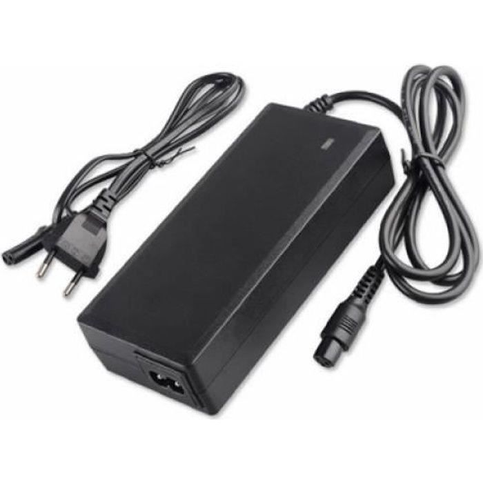 42V 2A Chargeur de batterie - QINGQUE - avec prise européenne - pour la batterie 36V - pour Gyropode, Hoverboard, Gyro skate
