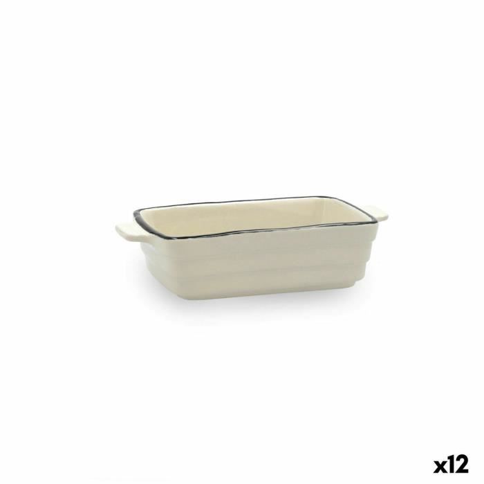 casserole quid cocco 16 x 9 x 4 cm céramique blanc (12 unités)