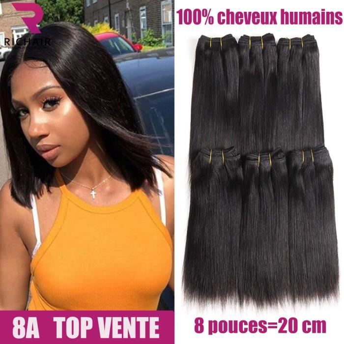 8 pouces en cm perruque