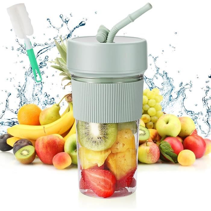 Mini Mixeur Portable Avec écran LED – 500 Ml, 20 800 Tr/min, Batterie 1500 MAh Rechargeable USB – Pour Smoothies, Jus, Voyages, Bureau
