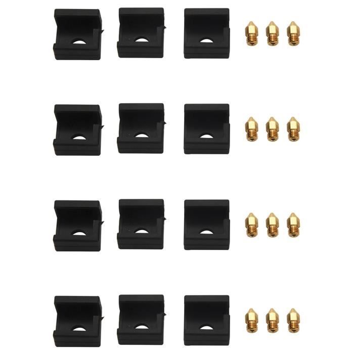 Pièces Imprimante,Hotend – Bloc Chauffant V5 En Silicone, Argent, Bleu