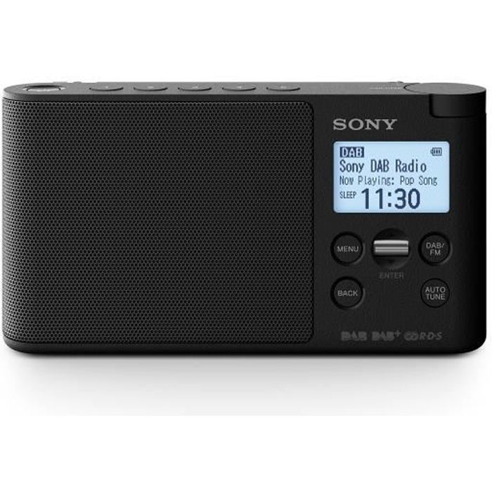 Sony XDR-S41D Radio Portable Digitale Dab-Dab+- FM RDS Noir