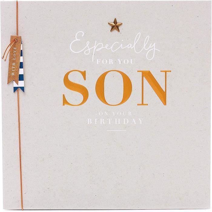 UK Greetings Carte D'anniversaire Pour Fils Motif Voiture De