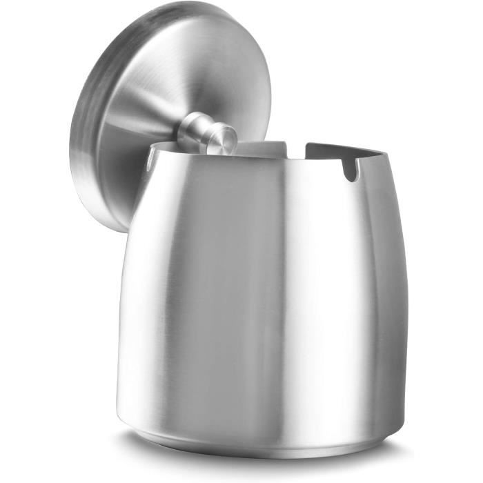 FISURA Cendrier original Cendrier pour cuisine Cendrier extérieur ou intérieur en céramique (Noir espagnol