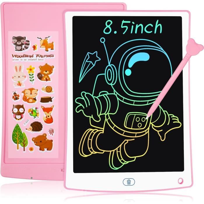 Genialba Tablette D'écriture LCD – Planche à Dessin Couleur Pour Enfant 3-7 Ans – Jouet éducatif – Design Lapin – Cadeau Anniversaire Noël