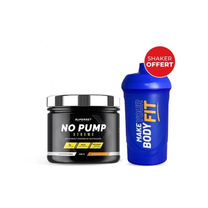 No Pump Xtreme (420g) Long Island Icetea - Shaker Offert| PreWorkout|Superset Nutrition