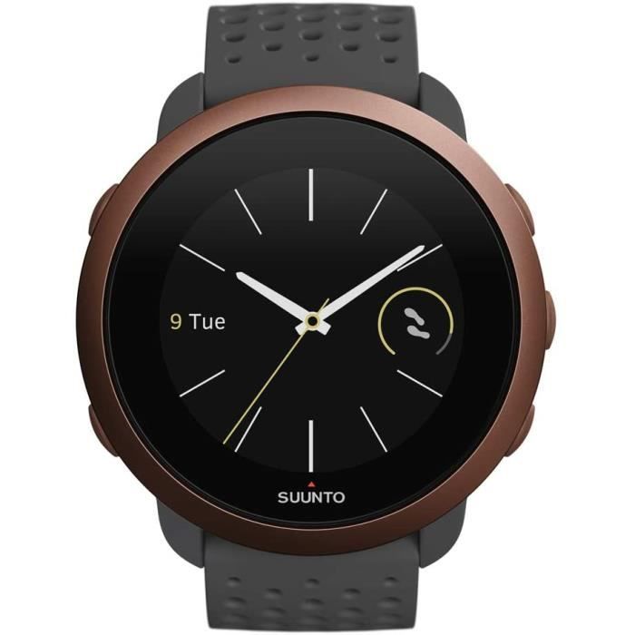 SUUNTO 3 Montre unisexe multisport Gen.2 Gris cuivre Acier inoxydable polyamide SS050415000 Cdiscount Telephonie