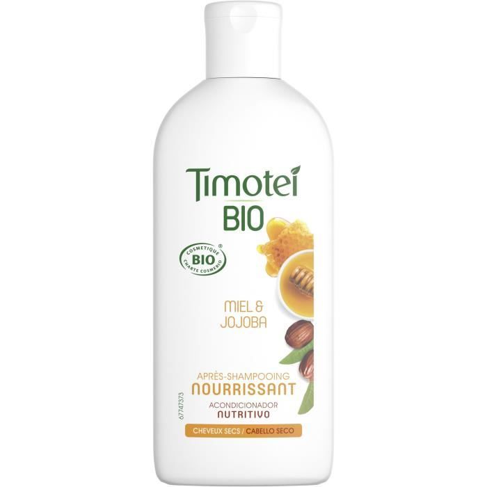 Timotei Apres Shampooing Femme Bio Nourrissant Au Miel Et Jojoba Cheveux Secs 250 Ml Cdiscount Au Quotidien
